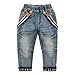 Coodebear Little Boys' Baby Denim Jeans Rompers Vintage Lattice Bottom Pants