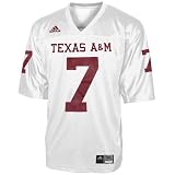 Adidas Texas A&M Aggies #7 White Replica Football Jersey