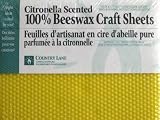 51LbASgu5HL. SL160  Country Lane Citronella Scented 100% Beeswax Craft Sheets