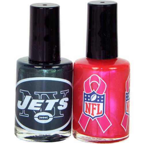 KE Specialties New York Jets Breast Cancer Nail Polish at Amazon.com