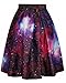 Alaroo Women's Printed Pleated Flared Midi Skirt