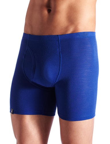 Ibex Outdoor Clothing Men's Woolies 150 Boxer Brief, Blue Jay, Large On Sale