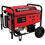 Power Pro Technology 56680 6,800 Watt 390cc 13 HP OHV 4-Cycle Gas Powered Portable Generator With Electric Start and Wheel Kit