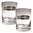 Anaheim Ducks NHL 2pc Rocks Glass Set - Primary Logo by Great American Products