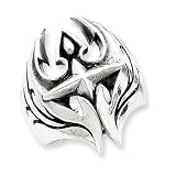 Sterling Silver Antiqued Gothic Ring