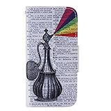 Zeebox iPhone 5C 手帳型 ケース カバー [生涯補償付き] 高品質 落下防止 保護カバー カード収納 スタンド機能 マグネット式 Apple iPhone5C 対応 (ホワイト)