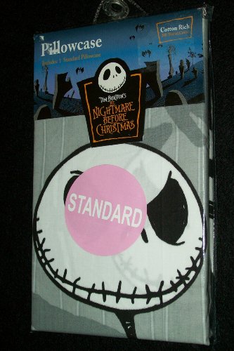 Nightmare Before Christmas Jack Cemetary Pillowcase