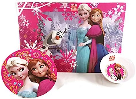 Disney Frozen Mealtime Set -- Placemat, Bowl and Plate