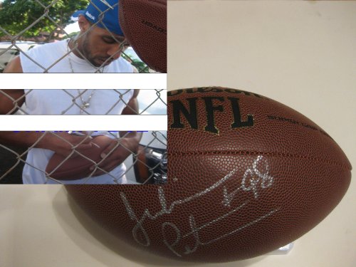 JULIAN PETERSON LIONS,49ERS,MICHIGAN STATE,SIGNED NFL FOOTBALL WITH PROOF + COA