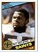 1984 Topps # 303 Rickey Jackson New Orleans Saints Football Card - Shipped In Protective Screwdown Display Case!