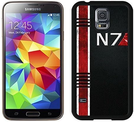 Samsung Galaxy S5 Mass Effect N7 Black Screen Phone Case Genuine and Fashion Design