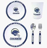 San Diego Chargers 5 Piece Children's Dinner Set by Duck House