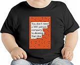 Larry page quote オーガニックベビーTシャツ 12 - 18 Months