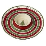 Grasslands Road Snocountry Little Dipper Chip and Dip Bowl, 10-Inch by 1-1/2-Inch