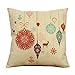 Biodawn Cotton Linen Christmas gift Throw Pillowcase Cushion Covers 45cm x 45cm