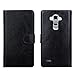 TabPow LG G4 Case, LG G4 Wallet Case, [Wallet Case] 9 Card Holder [Detachable Wallet Folio] Black PU Leather Flip Case with Lanyard Strap for LG G4