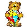 Personalised Coatpeg - Kite Bear Coatpeg
