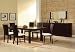 Furniture FX Rectangle Dining Set Rectangle Dining Table Set in Cappuccino