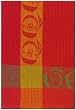 Waffle Weave 100% Cotton Red Apple Dishtowel 18" X 28" Set / 6