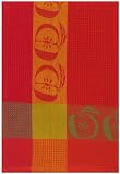 Waffle Weave 100% Cotton Red Apple Dishtowel 18" X 28" Set / 6