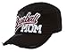 Top Headwear Baseball Mom Distressed Adjustable Cadet Cap - Black