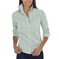 Mossimo Supply Co. Juniors Stretch Core Top - Green Stripe