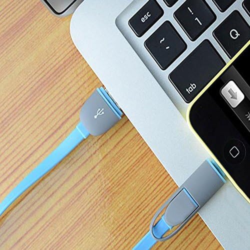 SUZEZON Lightning Cables for iPhone 5, 5s, 5c, iPhone 6, 6 Plus & Micro USB Sync Data Charger Cord (2in1 Design) for Samsung / HTC / LG / Nexus / Motorola, supports wide variety Smartphones, Tablets and other electronic devices