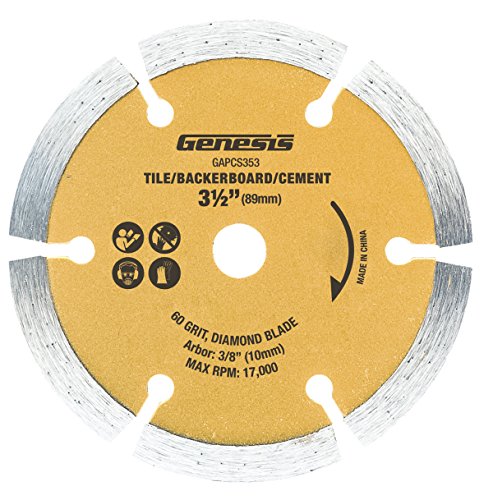 Genesis GAPCS353 Diamond Coated Saw Blade, 3 1/2