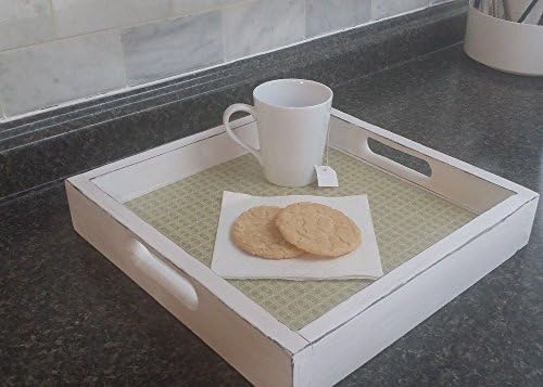 handmade distressed wooden tray