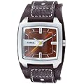 Fossil Herren-Armbanduhr Analog Leder braun Trend JR9990