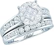 Beautiful 2pc. 14k. Diamond Bridal Set By Soliel