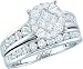 Beautiful 2pc. 14k. Diamond Bridal Set By Soliel