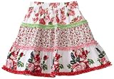 Love U Lots Girls 2-6X Floral Tired Skirt With Combo Ruffles