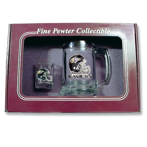 Baltimore Ravens Shot Glass and Mug Set