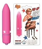Pin-Up Girl Rockabilly Sex Toy 80mm Pink Bullet Vibe Vibrator Reviews