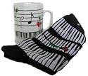 Piano with Rose "Phantom" Gift Set with Mug & Womens Socks