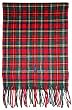 Men's Polo by Ralph Lauren Winter Scarf 100% Lambs Wool Red and Green Plaid