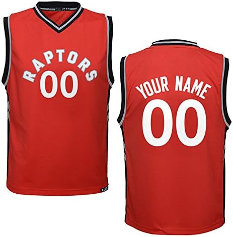 Youth Customized Toronto Raptors Red Replica Basketball Jersey Size L