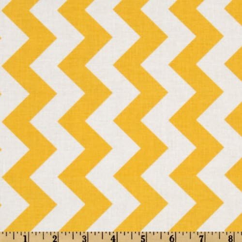 Riley Blake Chevron Medium Yellow Fabric