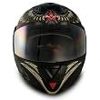 VCAN Blinc 210 Flat Black Large Full Modular Helmet with Aviator Graphics