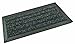 GrassWorx Ultimate Garage Door Mat 18-Inch by 34-Inch Doormat, Black