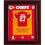 Larry Johnson #27 Kansas City Chiefs NFL Limited Edition Rookie Year Original Mini Jersey Framed 13x16