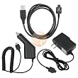 USB CABLE+CAR+HOME CHARGER FOR LG AT&T CU920 CU915 VU
