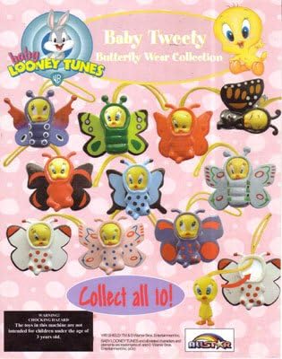 Tweety Bird Baby Butterfly Charm Capsule Toys set of 10