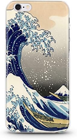 iPhone 6S / 6 Slim Protective Soft Flexi Crystal Clear Case (Japanese Waves)