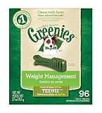 GREENIES Weight Management Dental Chews TEENIE Dog Treats - 27 oz. 96 Count