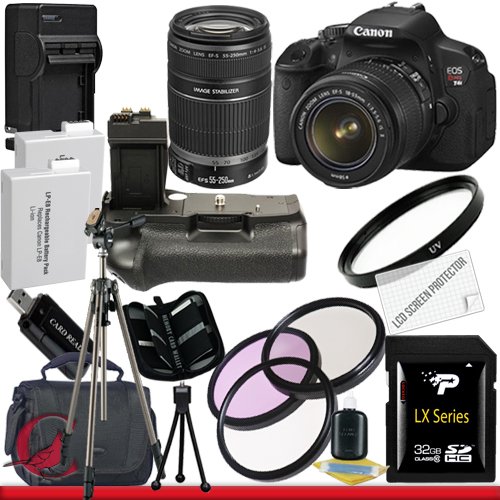 cyber monday price Canon T4i 18-55mm/55-250mm Kit