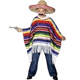 Mexican Poncho Kids Costume