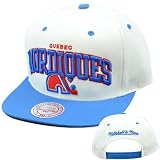 NHL Mitchell Ness Arch Throwback Logo Snapback Hat Cap NZ95 Quebec Nordiques