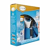 Amopé Pedi Perfect Luxury Pedicure Gift Set - Blue Electronic Foot File, Cream, Bag and more